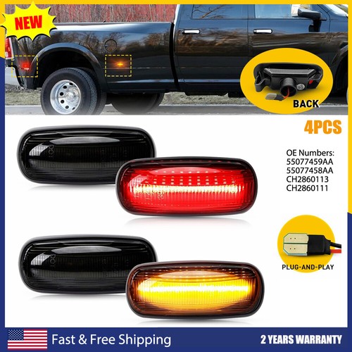 4pcs amber red led side - led,